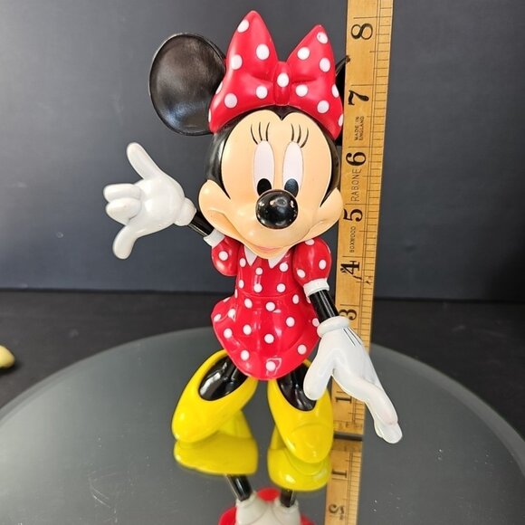 Vintage Minnie Mouse Articulated Figurine Walt Disney 8" Toy - Picture 12 of 12